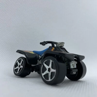 Mattel Hot Wheels Desert Race 1000 1986 juguete diecast 4 ruedas negro ATV llamas Foto 1 de 4