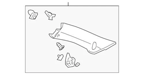 Moldura de parabrisas genuina GM 2006-2016 Chevrolet Impala Limited 23312103 Foto 1 de 2