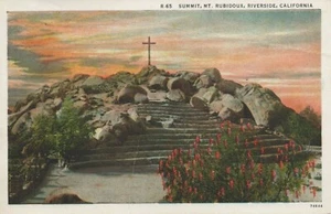 Summit, Mt. Rubidoux - Riverside, California - unposted litho - Foto 1 di 3