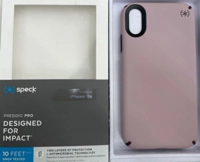 Funda Speck 10 pies Presidio PRO probada contra caídas para Apple iPhone XR - Rosa prado Foto 1 de 4