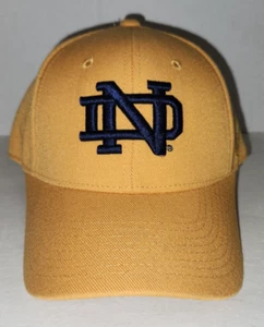 Notre Dame NCAA Zephyr Gold Fitted Hat  7 1/4 - Picture 1 of 4