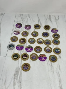 Johnny Lightning lot of 24 OLDER Tokens Coins HTF ! Muscle cars - Picture 1 of 7