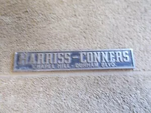 VINTAGE AUTOHAUS EMBLEM LOGO ABZEICHEN HARRIS-CONNERS CHAPEL HILL DURHAM BLVD - Bild 1 von 7