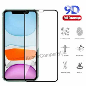 9D Tempered Glass Screen Protector For iPhone 16 15 14 13 12 11 Pro Gorilla New - Picture 1 of 8