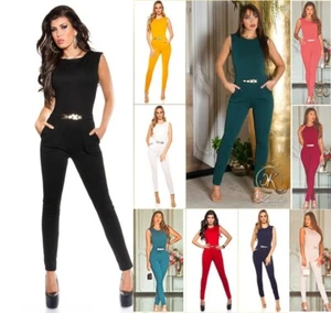 Damen Koucla Overall Jumpsuit Playsuit mit Schnalle Milax-Fashion - Bild 1 von 68