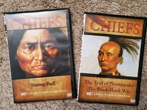 CHIEFS: The Trial of Poundmaker & The Black Hawk War & Sitting Bull DVD Lot - Imagen 1 de 9