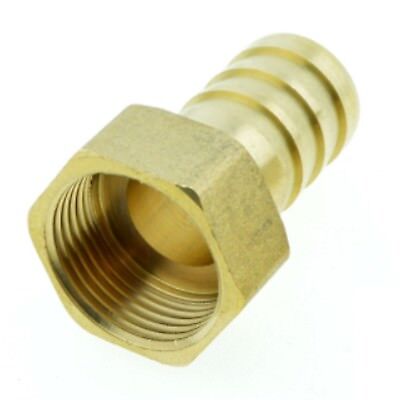 3/4  Female BSP Thread 8mm 10mm 12mm Hose Barb Straight Brass Connector Fitting • 8.99£