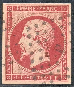 TIMBRE N° 18 OBLITERE - 4 BELLES MARGES - SIGNE CALVES ++ SUPERBE ET TRES RARE - Photo 1/2