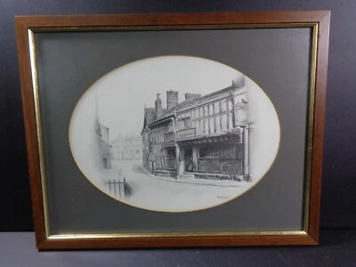 Marc Grimshaw Original - Mounted & Framed " SUN INN" - 42.5cm x 33.5cm - Image 1 of 4