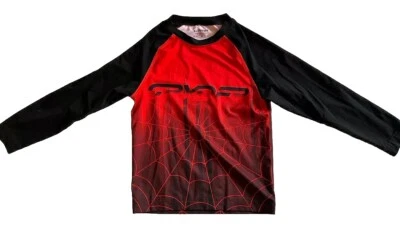 Spyder Boy’s Crew Neck manga longa XS vermelho/preto novo sem etiquetas - Imagem 1 de 3