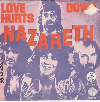 NAZARETH LOVE HURTS UNIQUE COVER AND LABEL 1975 RECORD YUGOSLAVIA 7" PS SINGLE - Image 1 of 4