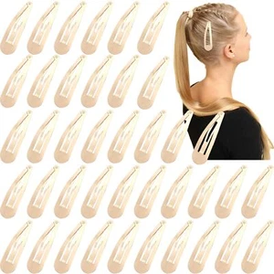 Clips for Hair 40 Pcs 2.75 Inch Metal Barrettes Snap Hair Clips for Girls Kid... - Picture 1 of 6
