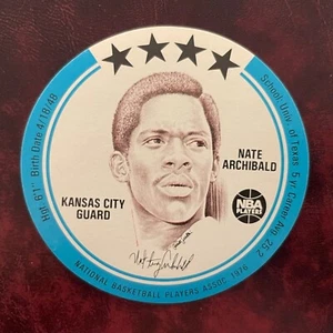 1976 MSA Buckmans Disc Set NATE TINY ARCHIBALD KANSAS CITY KINGS ** MINT ** - Picture 1 of 2
