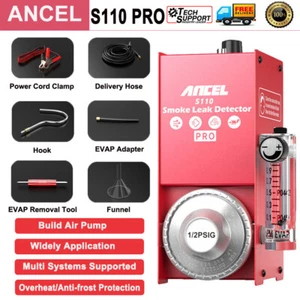 ANCEL S110 Pro Smoke Tester Vacuum EVAP Leak Smoke Detector Machine Diagnostic - Picture 1 of 11