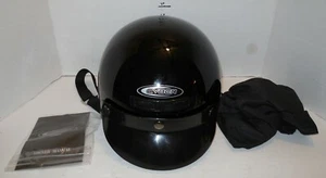 Cyber U-1 Black Half BIKE Motorcycle Cruiser Helmet Adult Small DOT Approved - Picture 1 of 7