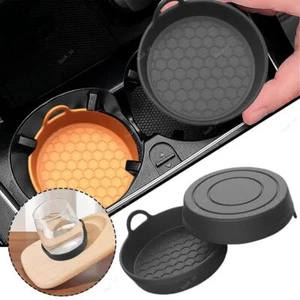 2xCar Seat Parts Drink Cup Holder Non-Slip Insert Coaster Silicone Pad Universal - Afbeelding 1 van 13
