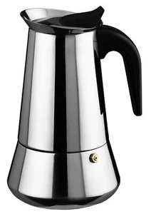 – Espressokanne Edelstahl silberfarben 12 Tassen Zentimeter silber - Bild 1 von 1