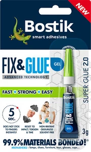 4 x Bostik Fix and Glue 3g Gel Adhesivo Super Fuerte 30614763 - Imagen 1 de 1
