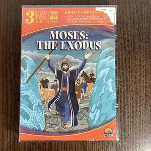 Moses The Exodus 3 Disc set Bible Camp Pack Sing-Along Songs New and Sealed - Picture 1 of 6