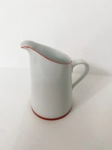 Block Spal Lisboa Blac White & Red Creamer Pitcher 4 1/2 Inch - Picture 1 of 9