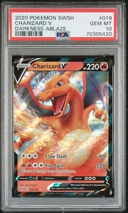 2020 Pokémon Sword & Shield Charizard Vmax 019/189 Darkness Ablaze Mint - PSA 10 - Bild 1 von 3