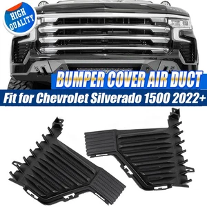 Front Bumper Insert Outer Grille Cover Air Duct For Chevy Silverado 1500 2022-24 - Picture 1 of 13