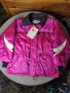 Vintage Polaris Jacket Womens Large Pink Satin Lace Touring NWT *Faded* - Picture 1 of 10