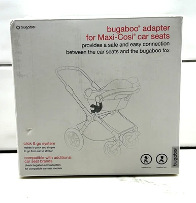 Conector adaptador Bugaboo Fox para asiento de coche Maxi-Cosi a cochecito Click & Go NUEVO Foto 1 de 4