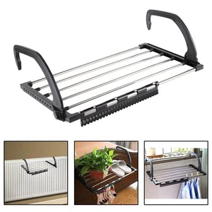 Space Efficient Multi Functional Clothes Drying Solution in Black Color - Bild 1 von 24