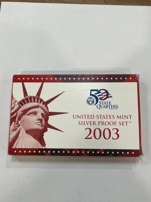 2003 Silver Proof Set U.S. Mint Original Government Packaging OGP COA - Image 1 of 4