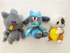 Pokemon Plush Lot, Tomy Stuffed Animal, Riolu Banette And Cubone - Picture 1 of 9