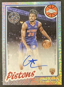 2025-26 Chaz Lanier Topps Silver Pack 1980-81 Chrome Rookie Auto Pistons - Picture 1 of 1