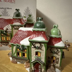 Dept 56 Polo Nord The Reindeer Stables Donder Blitzen Org Box Riparazione Schiuma RARO - Foto 1 di 9