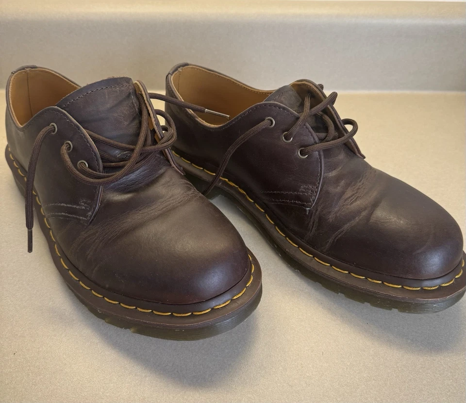 Dr Marten Crazy Horse Brown Leather Oxford 8M 9L - Image 1 of 4