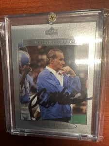 1997 Upper Deck Legendary Leaders Sid Gillman Auto Autograph #162 Chargers Coach
