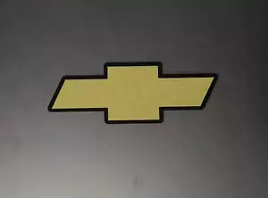 1998 - 2004 Chevrolet S10 2ND GEN Front Bowtie Emblem Version 2.0 Black & Gold - Picture 1 of 7