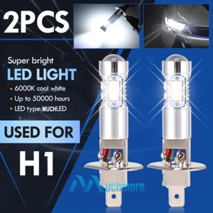 2x Super Bright H1 LED Headlight Kit High Low Beam Fog Driving Bulbs 6500K White - Picture 1 of 13