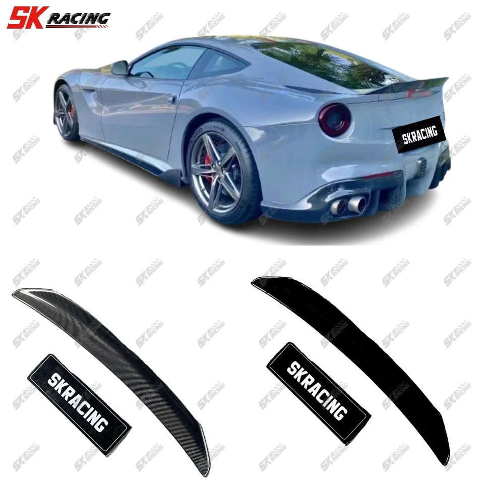 Alerón trasero de fibra de carbono/negro brillante para Ferrari F12 Berlinetta 2013-2017 Foto 1 de 4