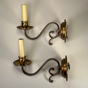 Pair of HOLTKOTTER Leuchten 2701/1 Fine Traditional Wall Sconces Antique Brass - Picture 1 of 18