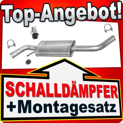 Silencieux central pour VW T4 2.5 TDI SWB 1996-2003 pot central d'échappement - Photo 1/2