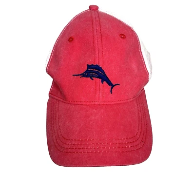 Tommy Bahama Mesh Trucker Hat Strapback Red White Margarita Recipe - Image 1 of 4