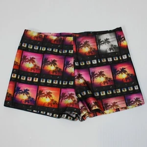Zara Terez New York Girl's Dance Yoga Palm Print Boy Booty Shorts size Small 7-8 - Picture 1 of 2