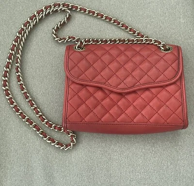 Bolso Bandolera Rebecca Minkoff Mini Acolchado Affair Rojo Escarlata H324I001 Cadena Dorada Foto 1 de 4