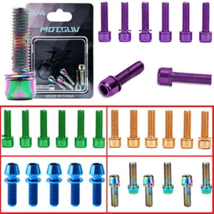 Bike Water Bottle Cage Alloy Bolts M5 x 15mm Colours for MTB Road Aluminum Alloy - Picture 1 of 6
