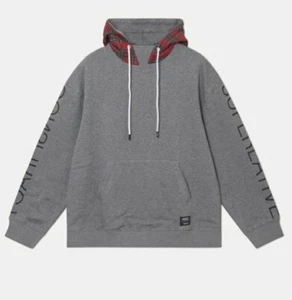 WESC - Murphy Tartan Hoodie unisex hooded sweatshirt grey XL/XXL/6 j41144690b - Picture 1 of 6