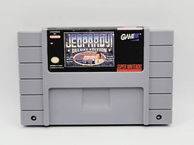 JEOPARDY! ( Super Nintendo SNES ) Game only Authentic Cartridge retro - Image 1 of 4