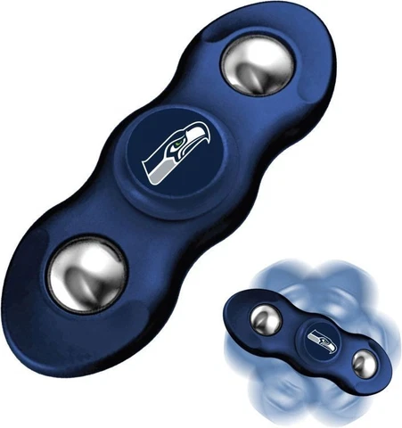 New 2 in 1 NFL Seattle Seahawks Flik Fidget Spinner and Rollng Fidget Balls Cover