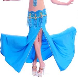 RÄUMUNGVERKAUF C26 Tanz Rock Bauchtanz Kostüm Rock mit Schlitze Tribal Fusion - Bild 1 von 12