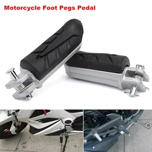 Universal Motorcycle Foot Pegs Pedal Foot Rest luminum Alloy For Scooter Bike - Picture 1 of 5