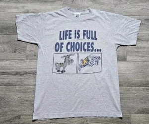 Vtg US Naval Academy T-Shirt "Life is Full of Choices..Make the Right Choice" M - Picture 1 of 11